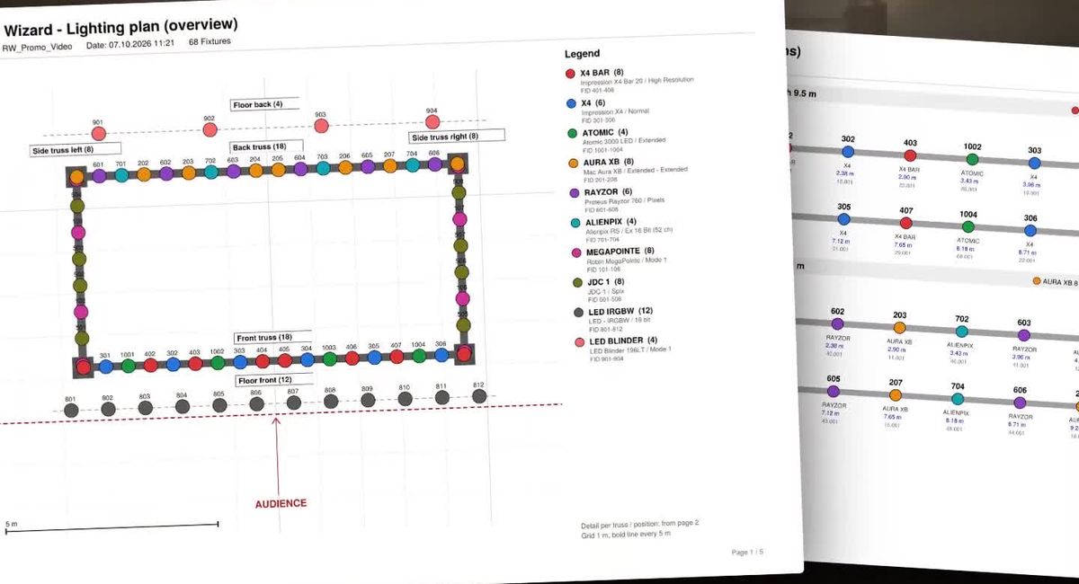 Lichtplan als PDF